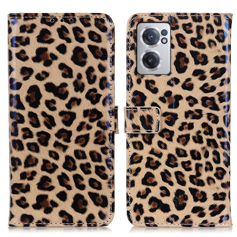 Flip Case OnePlus Nord CE 2 5G Leopard Tekonahka