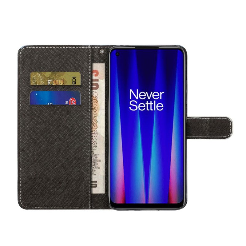 Flip Case OnePlus Nord CE 2 5G Piilotettu Kissa