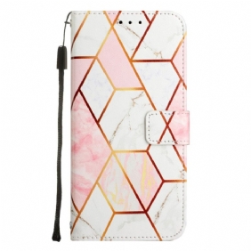 Flip Case OnePlus Nord CE 2 5G Suojaketju Kuori Strip Marble