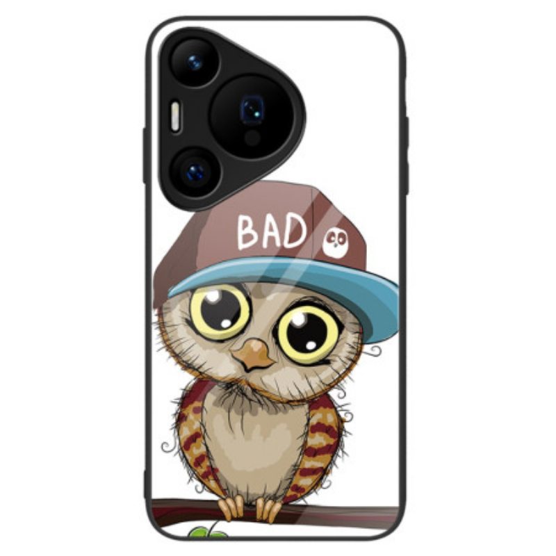 Kuori Huawei Pura 70 Pro Bad Owl Tempered Glass