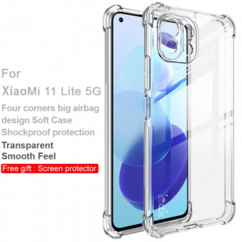 Case Xiaomi Mi 11 Lite 4G / 5G / 5G NE Läpinäkyvä Silkkinen Imak