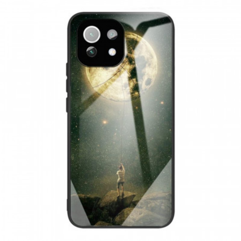 Case Xiaomi Mi 11 Lite 4G / 5G / 5G NE Moon Art Karkaistu Lasi