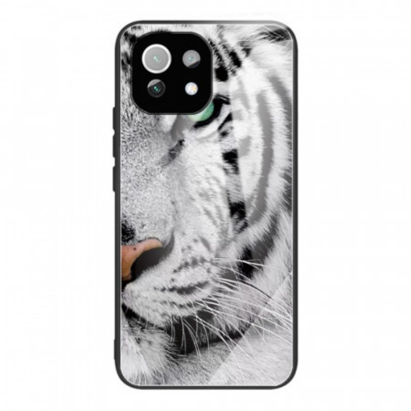 Case Xiaomi Mi 11 Lite 4G / 5G / 5G NE Tiger Karkaistu Lasi