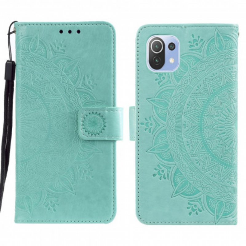 Flip Case Xiaomi Mi 11 Lite 4G / 5G / 5G NE Auringon Mandala