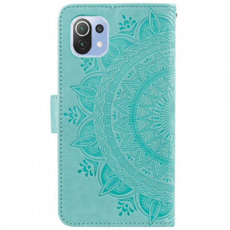 Flip Case Xiaomi Mi 11 Lite 4G / 5G / 5G NE Auringon Mandala