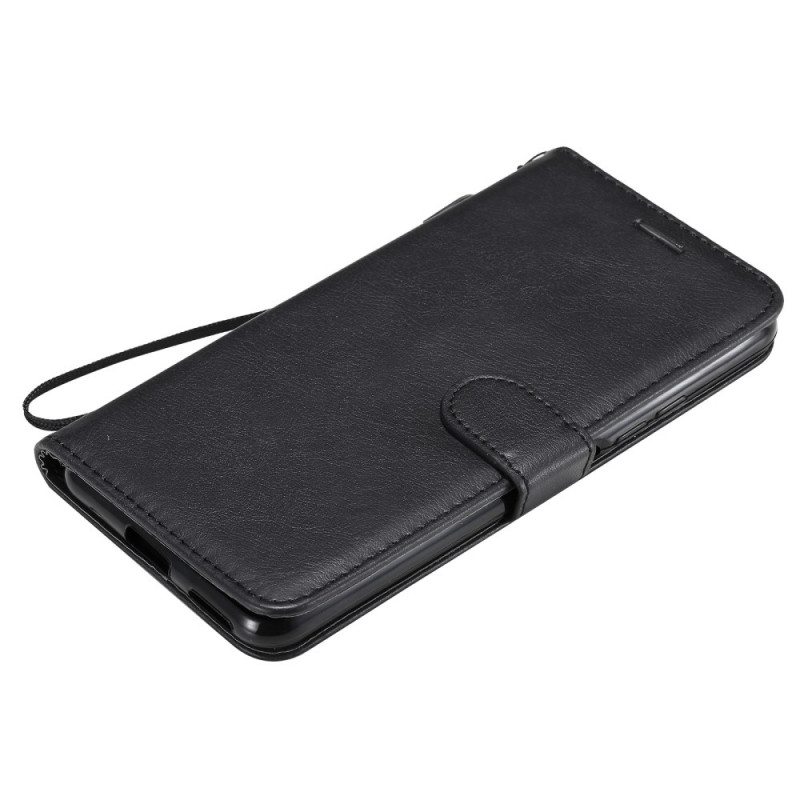 Flip Case Xiaomi Mi 11 Lite 4G / 5G / 5G NE Suojaketju Kuori Strappy Leather Effect