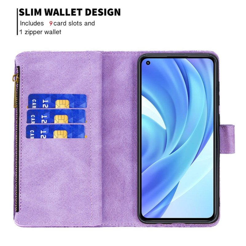 Kotelot Xiaomi Mi 11 Lite 4G / 5G / 5G NE Butterfly Barokki Vetoketjullinen Tasku