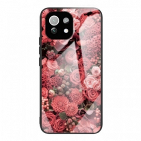 Kuori Xiaomi Mi 11 Lite 4G / 5G / 5G NE Rose Flowers Karkaistu Lasi