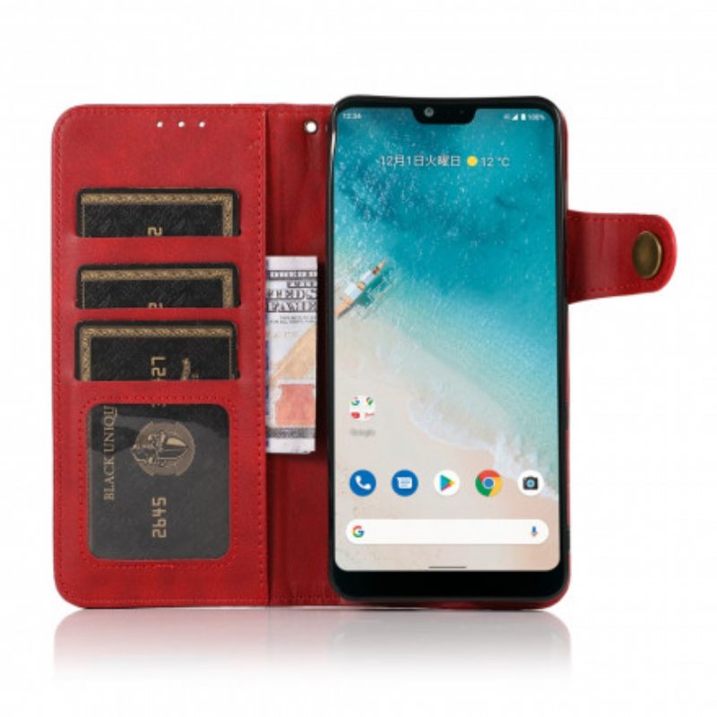 Nahkakotelo Xiaomi Mi 11 Lite 4G / 5G / 5G NE Khazneh-painike