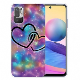 Case Poco M3 Pro 5G Ketjutetut Sydämet