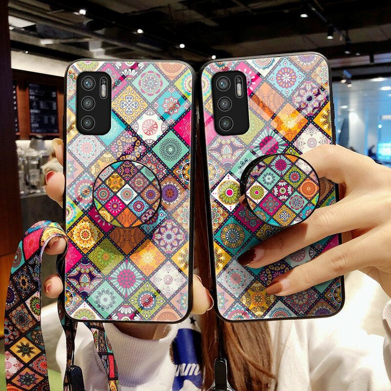 Case Poco M3 Pro 5G Patchwork Magneettipidike