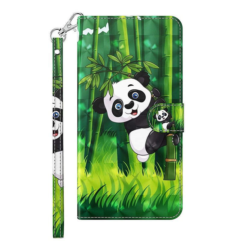 Flip Case Poco M3 Pro 5G Panda Ja Bambu