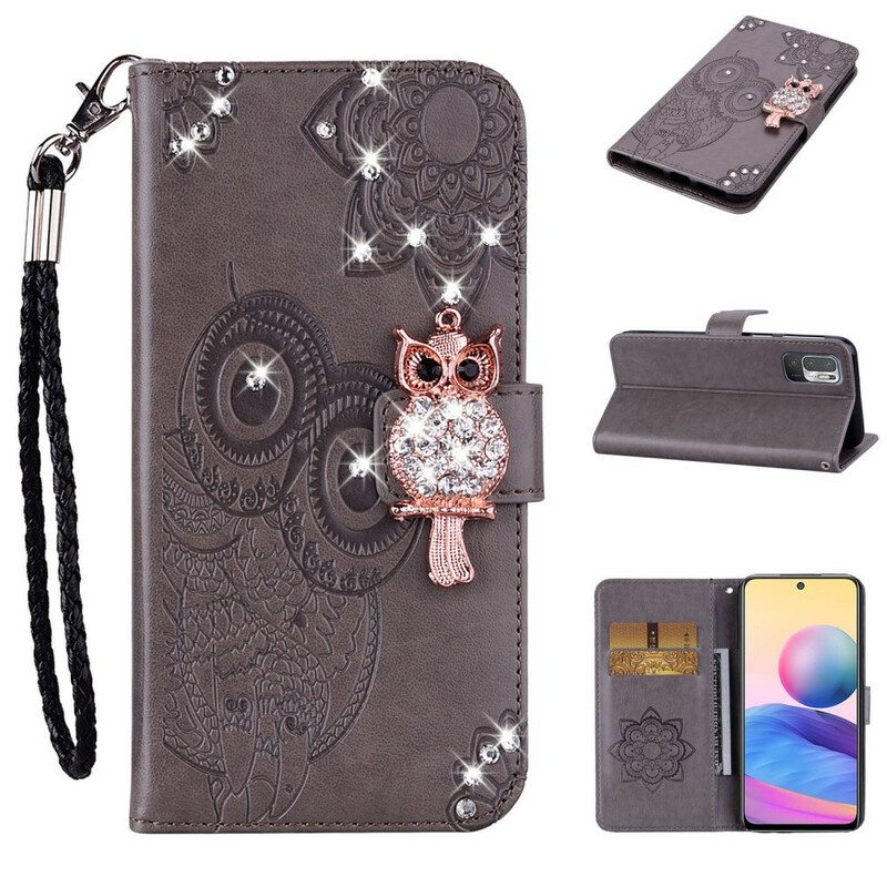 Flip Case Poco M3 Pro 5G Pöllö Ja Charm