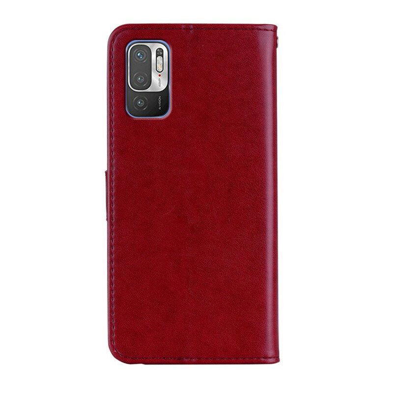 Flip Case Poco M3 Pro 5G Pöllö Ja Kaulanauha