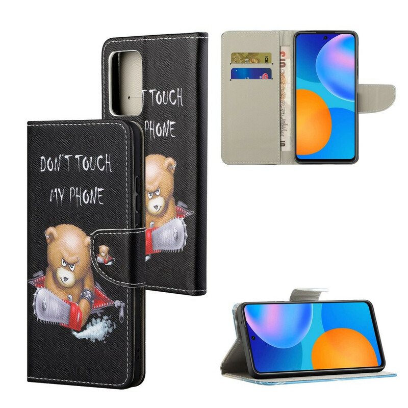 Flip Case Poco M3 Pro 5G Vaarallinen Karhu