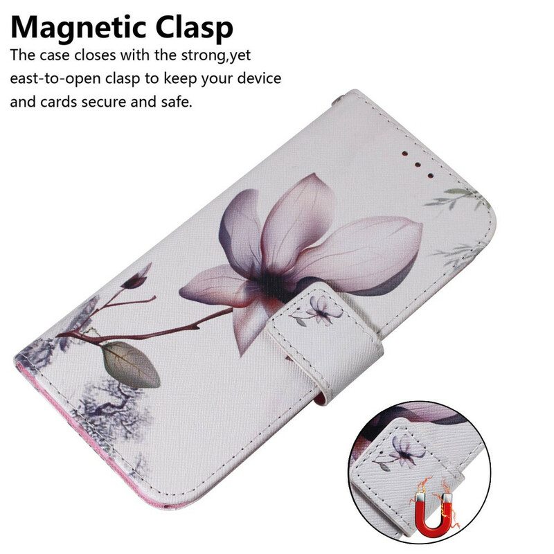 Kotelot Poco M3 Pro 5G Flower Dusty Pink