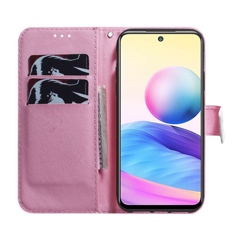 Kotelot Poco M3 Pro 5G Flower Dusty Pink