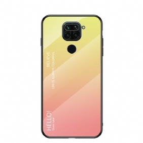 Case Xiaomi Redmi Note 9 Karkaistu Lasi Hello