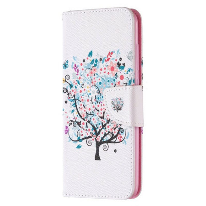 Flip Case Xiaomi Redmi Note 9 Kukkiva Puu