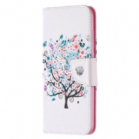 Flip Case Xiaomi Redmi Note 9 Kukkiva Puu