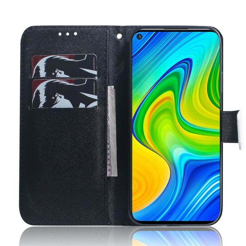 Flip Case Xiaomi Redmi Note 9 Pandan Kasvot