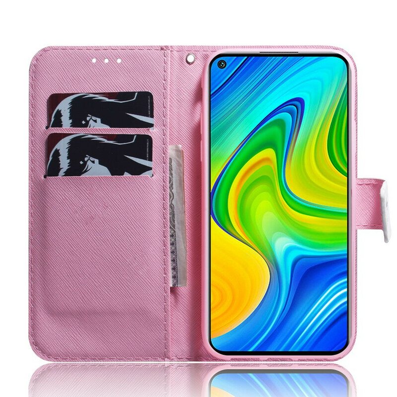 Kotelot Xiaomi Redmi Note 9 Flower Dusty Pink