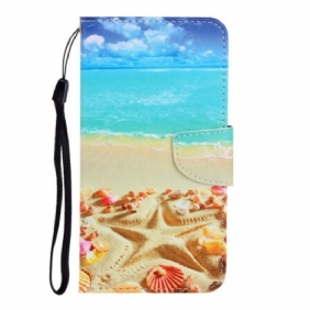 Kotelot Xiaomi Redmi Note 9 Suojaketju Kuori Lanyard Beach