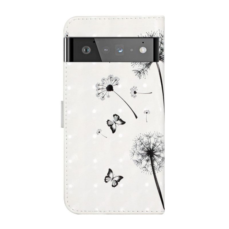 Flip Case Google Pixel 6 Pro Baby Love Dandelion