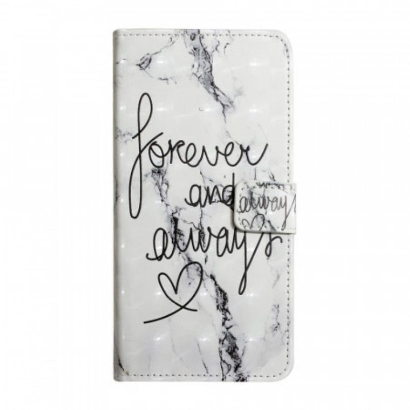 Flip Case Google Pixel 6 Pro Marble Forever & Always