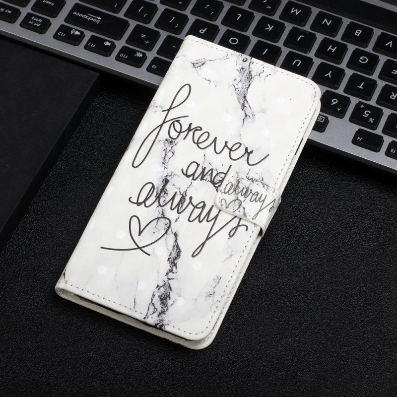 Flip Case Google Pixel 6 Pro Marble Forever & Always