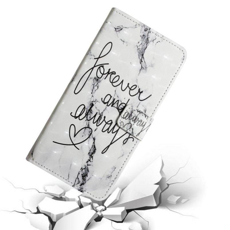 Flip Case Google Pixel 6 Pro Marble Forever & Always