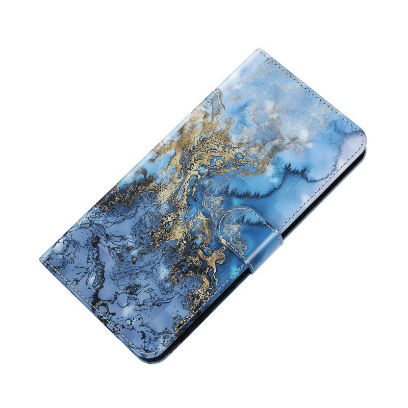 Kotelot Google Pixel 6 Pro Light Spot Marble Design Kaulanauhalla