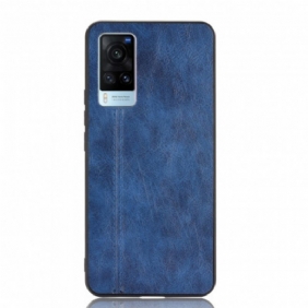 Case Vivo X60 Couture-nahkaefekti