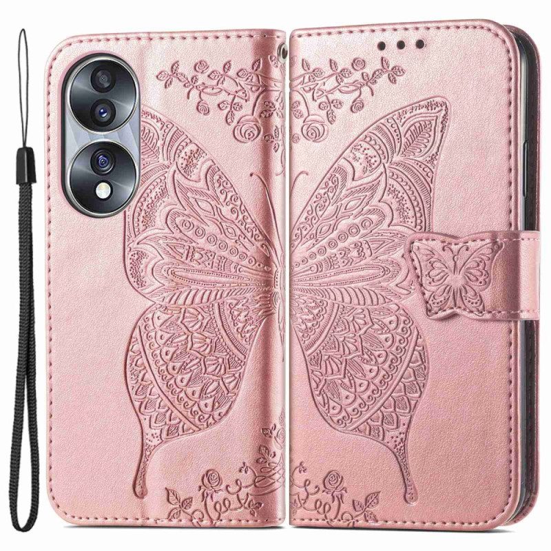 Flip Case Honor 70 Barokki Perhonen