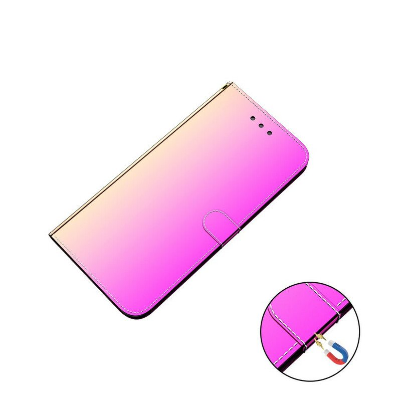 Nahkakotelo Huawei P40 Keinonahkainen Peilin Kansi