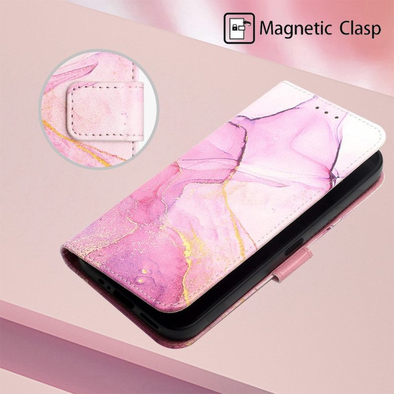 Kotelot OnePlus Nord CE 3 Lite 5G Suojaketju Kuori Strip Marble