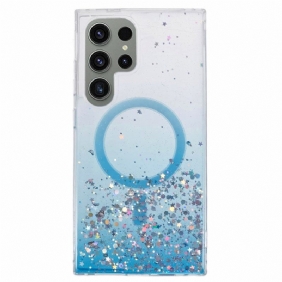 Case Samsung Galaxy S24 Ultra 5g Puhelinkuoret Magsafe-yhteensopiva Glitter