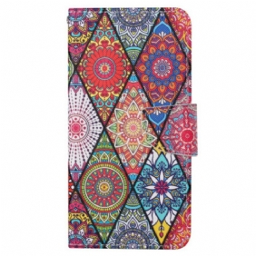 Kuoret Samsung Galaxy S24 Ultra 5g Patchwork Hihnalla