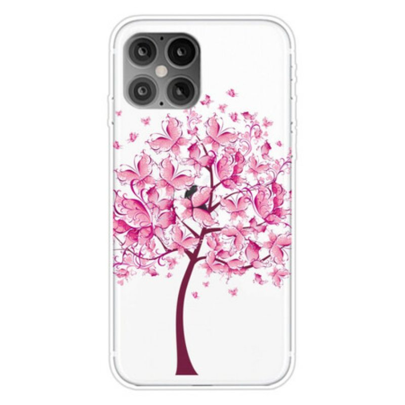 Case iPhone 12 Pro Max Pinkki Puun Latva