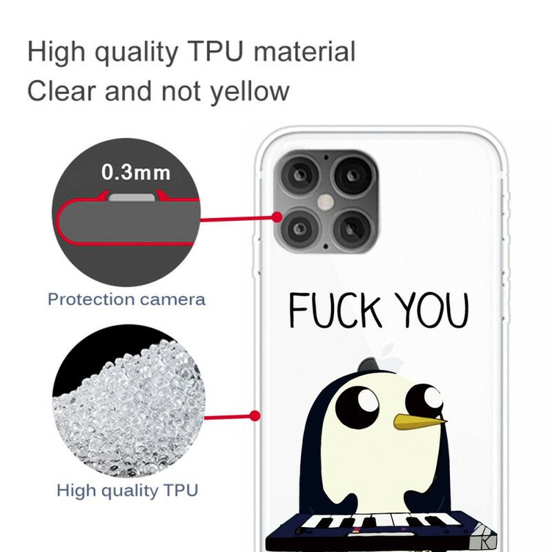 Kuori iPhone 12 Pro Max Pingviini Vittu Sinua