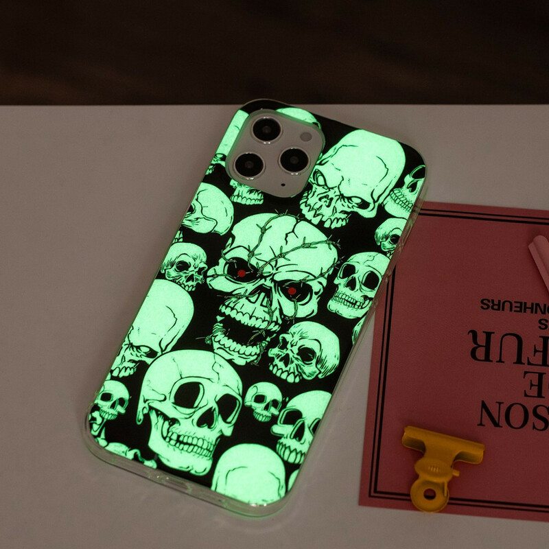 Kuori iPhone 12 Pro Max Varoitus Fluoresoivat Kallot