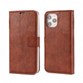 Kuori Kotelot iPhone 12 Pro Max Irrotettava Distressed Leather -tyyli