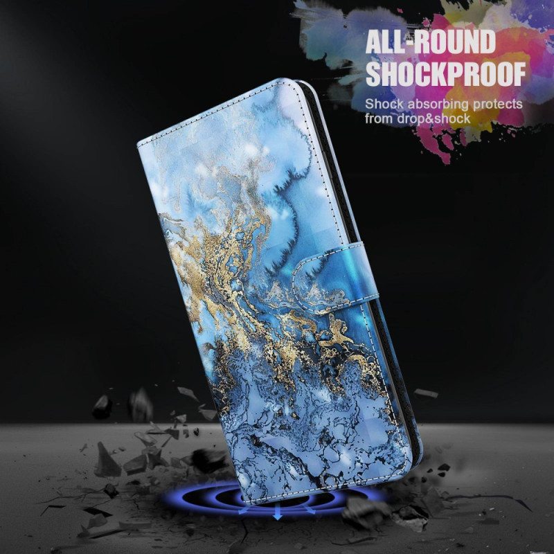 Flip Case Oppo A54 5G / A74 5G Suojaketju Kuori Hihna Art