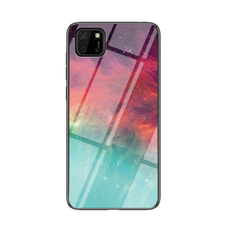 Case Huawei Y5p Premium Värit Karkaistu Lasi