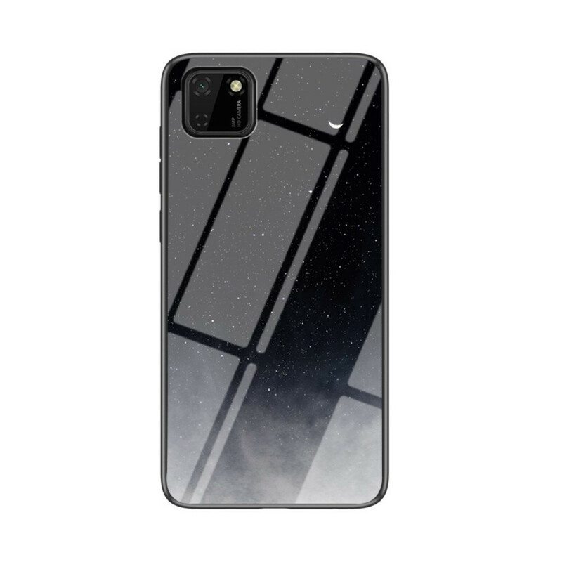 Case Huawei Y5p Premium Värit Karkaistu Lasi