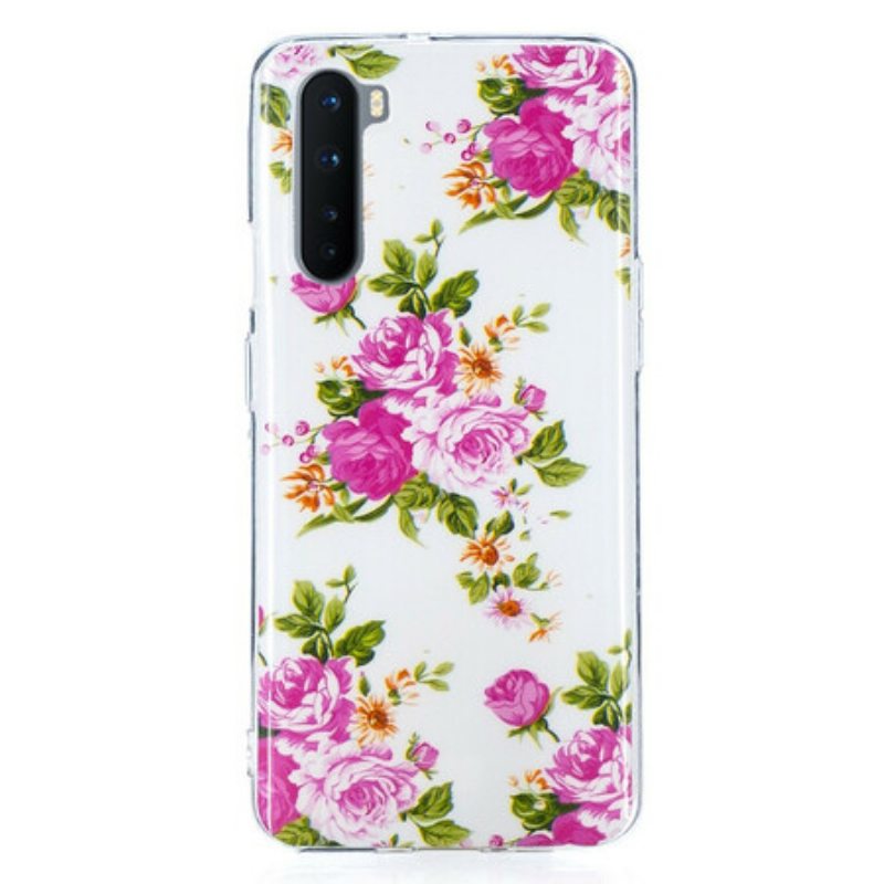 Case OnePlus Nord Fluoresoivat Liberty Flowers