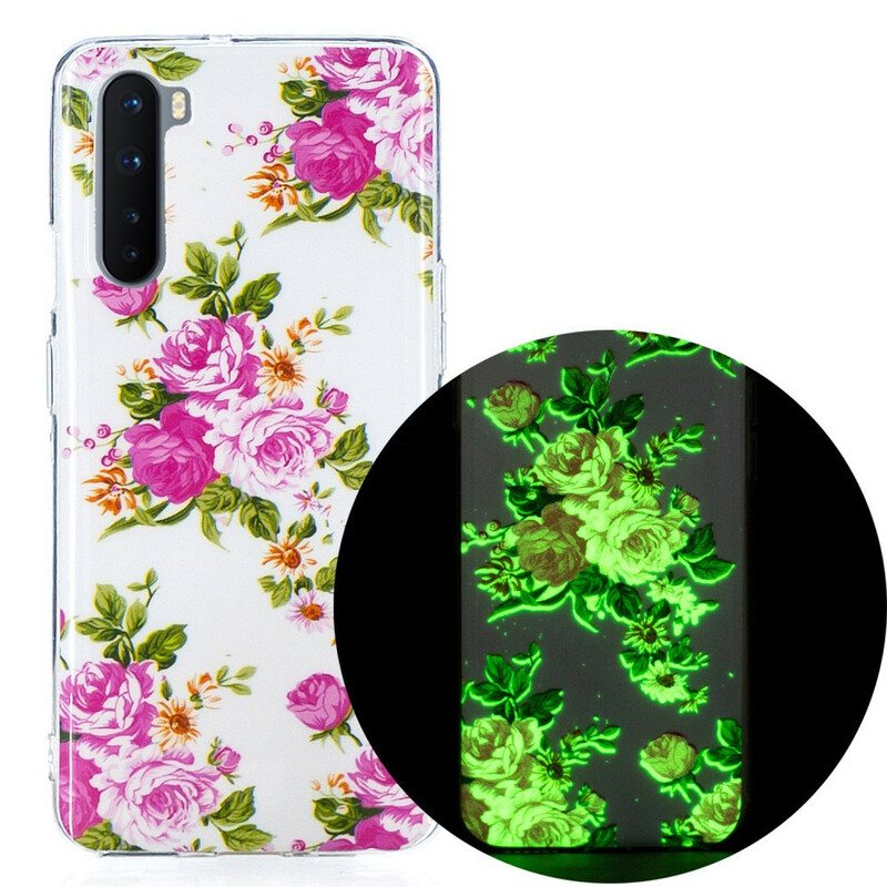 Case OnePlus Nord Fluoresoivat Liberty Flowers