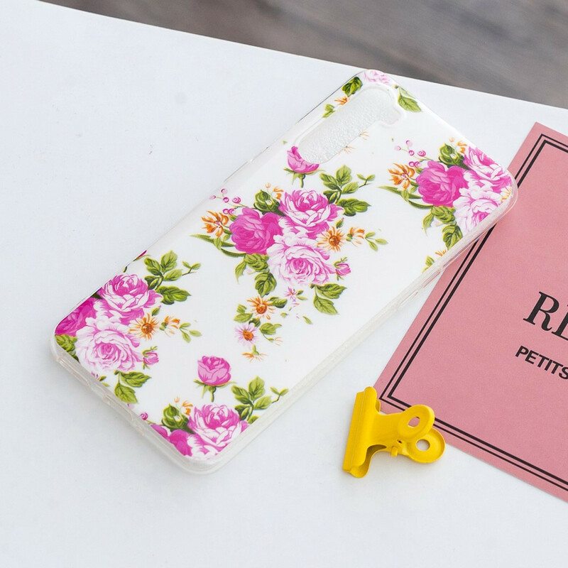 Case OnePlus Nord Fluoresoivat Liberty Flowers