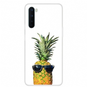 Case OnePlus Nord Läpinäkyvä Ananas Lasilla