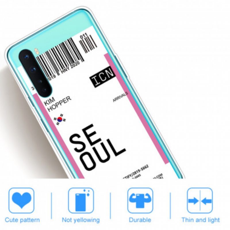 Case OnePlus Nord Soul Boarding Pass